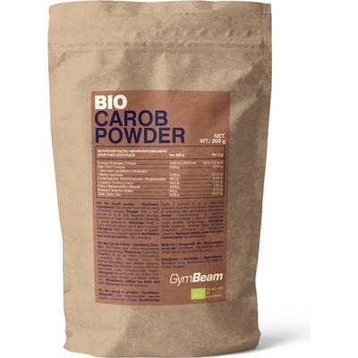 GymBeam BIO Karobový prášok 200 g