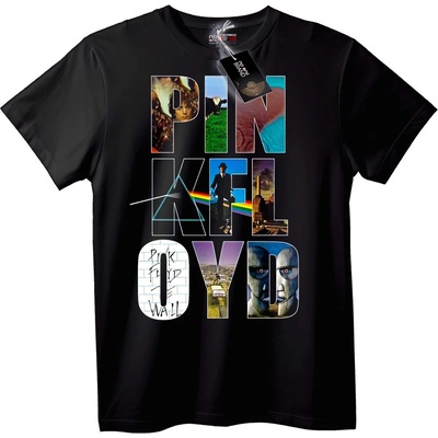 NOONEBRAND Тениска Pink Floyd Обложка на Албум - 4XL, Black