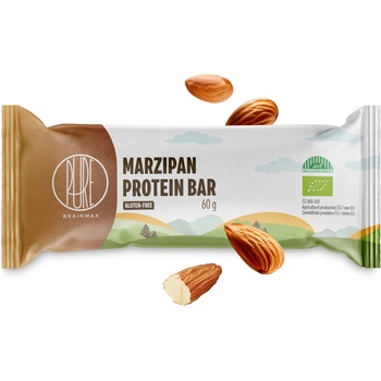 BrainMax Pure Pure® Protein Bar, протеиново барче, Марципан, БИО, 60 гр