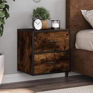 vidaXL Стенно нощно шкафче опушен дъб 40x31x39, 5 cm (848728)