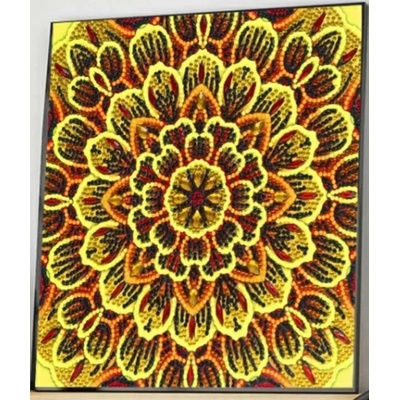 Жълта мандала 30/30 см
