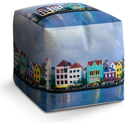 Sablio Taburet Cube Domky u moře: 40x40x40 cm