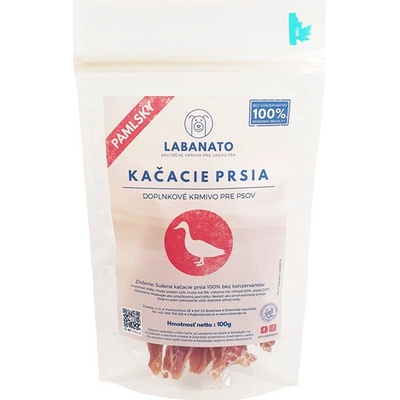 LABANATO 100% Sušené kačacie prsia pre psov 100 g