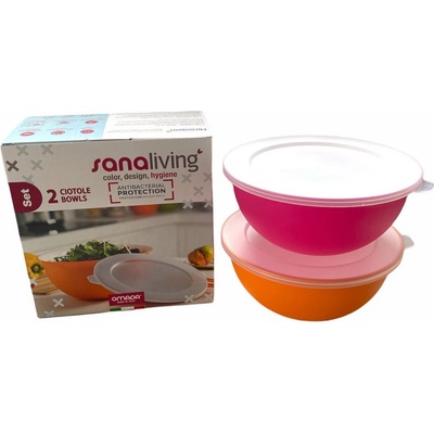 Omada Sanaliving Bowls Sada misiek Set 1,7L + 1,7L & 2x lids