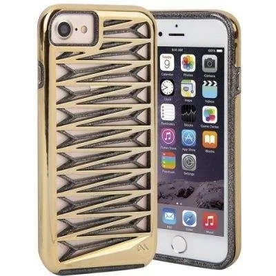 Case-Mate Tough Layers Case - кейс с висока защита за iPhone 8, iPhone 7, iPhone 6S, iPhone 6 (златист)