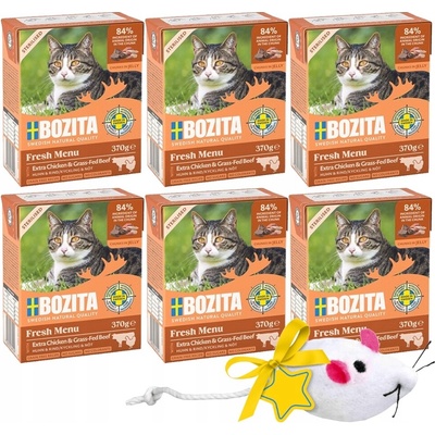 Bozita Tetra kúsky v želé Sterilised s kuracím a hovädzím 6 x 370 g