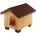 Ferplast Domus Medium - Дървена къща за кучета, 70 x 82 x h 67 см