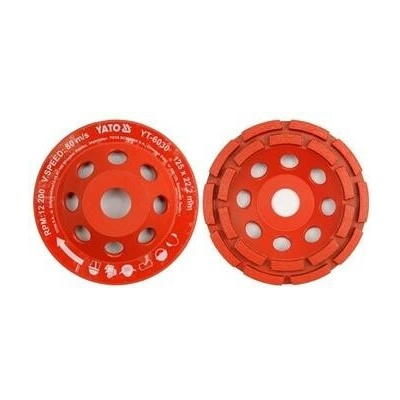 Kotouč diamantový 125 x 22,2 mm brusný YT-6030