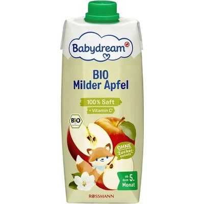Babydream BIO 100% jablečná šťáva s vitaminem C 500 ml – Sleviste.cz