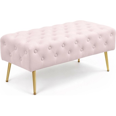 Ak furniture Taburet Monaco pudrově růžový