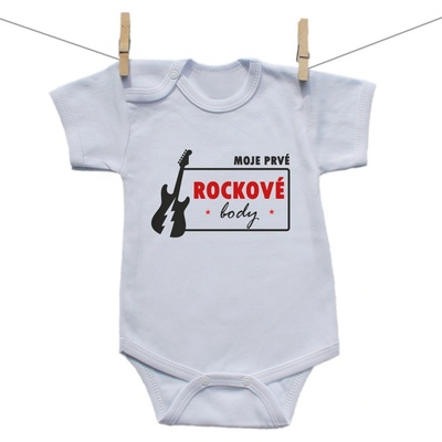 Body s krátkym rukávom Moje prvé rockové body