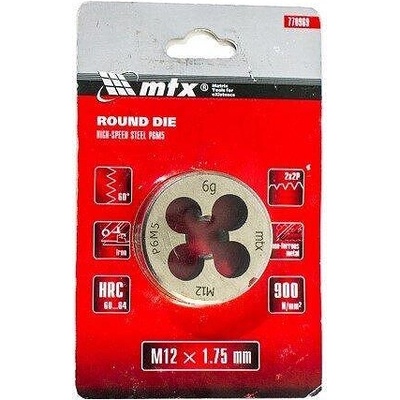 MTX Плашка М12 х 1, 75 mm, Р6М5 MTX (770969)