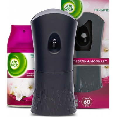 Air wick Automatický sprej komplet Jemný satén a Měsíční lilie 250 ml