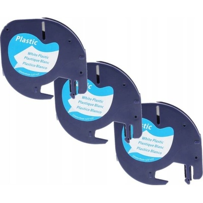 Páska do DYMO LetraTag 59422 12mm x 4m bílá S0721560 3 KUSY