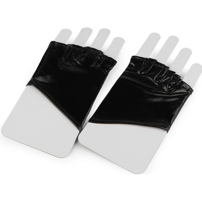 Prima-obchod Rukavice bezprsté imitace latexu, 2 černá – Zboží Dáma