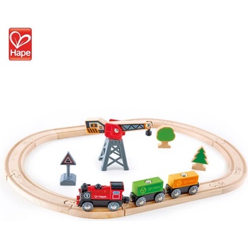 Image 1 of Hape - Дървен товарен влак H3731