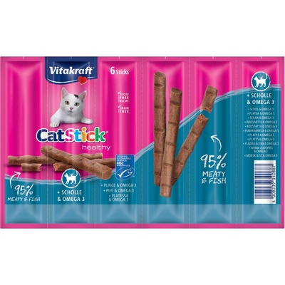 Vitakraft Cat Stick Healthy platesa & omega 3 12 x 6 g