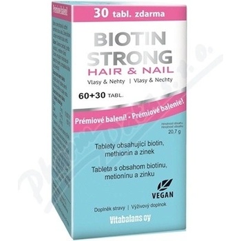 Biotin Strong Hair & Nail 60 + 30 tabliet