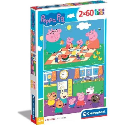 Clementoni Prasátko Peppa 2x60 dielov