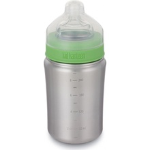 Klean Kanteen Baby Bottle w/Medium Flow Nipple brushed stainless 266 ml