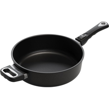 AMT Тиган дълбок индукционен 8 см. - Ø 28 см. с мобилна дръжка (-i-828gs-z20b)