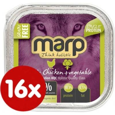 Marp Holistic Adult Dog Mix Chicken a Vegetable 16 x 100 g