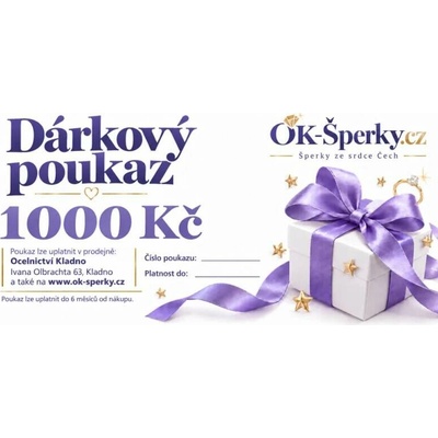 Dárkový poukaz 1000 Kč