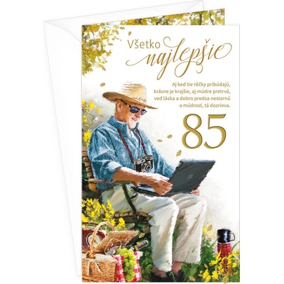 ARGUS Blahoželanie k narodeninám s klopou na peniaze 85 15-6522/85