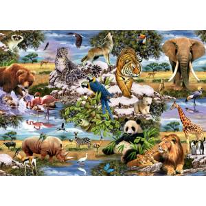 Mr. Broccoli - Puzzle Wild Animals - 1 000 piese