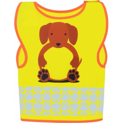 Korntex Wildlife detská reflexná vesta KX119K Dog Yellow