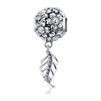 P&J Jewellery Stříbrný visací přívěsek Květy #SB29