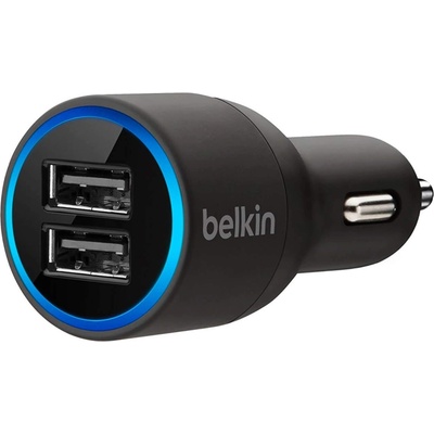 Belkin Dual 20W Car Caherger 4.2A - зарядно за кола с с два USB изхода (4.2A)