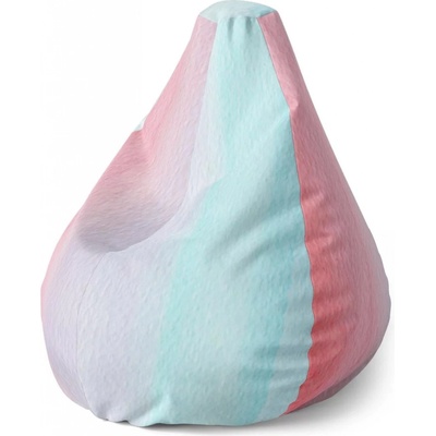 Sablio Sedací vak Pear Cukrová vata Sablio 70 x 95 x 15 cm