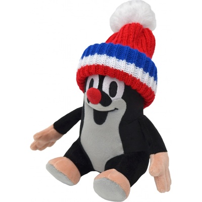 Zdeněk Miler Krtek sedící kulich červená trikolóra 14 cm