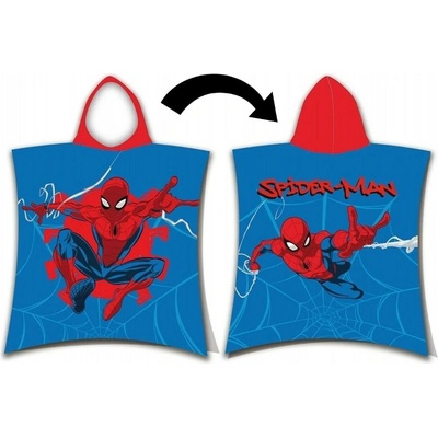 Jerry Fabrics pončo Spiderman Webshot 50 x 115 cm