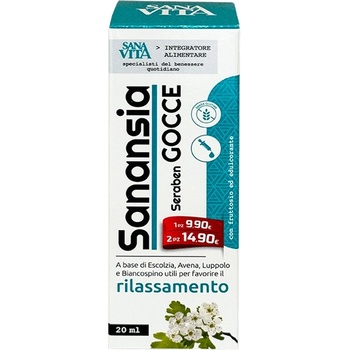 Paladin Pharma Sanavita Sanansia Seraben Gocce За нервната система, 20 ml, Paladin Pharma (553919 (50170) PP)