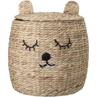 Bloomingville dětský úložný koš s víkem Bear 50 cm