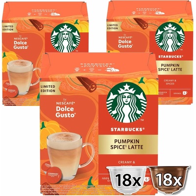 STARBUCKS Pumpkin Spice Latte by NESCAFÉ Dolce Gusto 3 x 12 kapsúl
