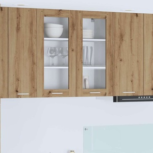vidaXL Висящ шкаф Дъб 80 x 31 x 80 см Инженерна дървесина (884329)