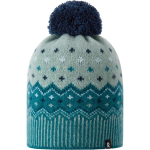 Reima Детска зимна шапка (beanie) Reima Kid's Beanie Pohjoinen Beanie - Dark Teal - размер 56-58 cm (904-6613-0213)