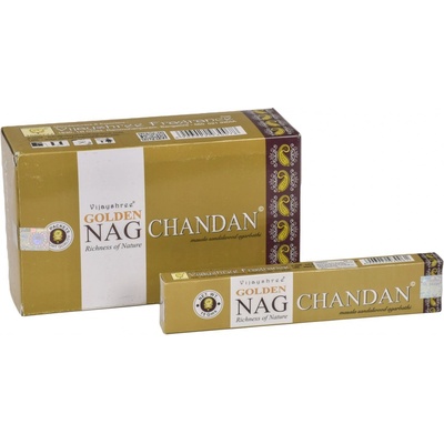 Vijayshree Golden Nag vonné tyčinky Chandan 15 g – Sleviste.cz