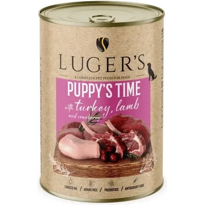 Luger`s Puppy за малки кученца с пуйка и агне 400gr