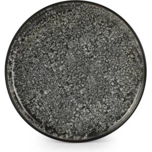 ONA Черна/кремава десертна глинена чиния ø 20 cm Gravel - ONA (204320)