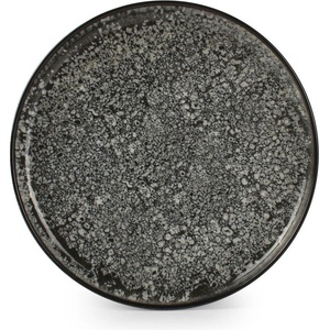 ONA Черна/кремава десертна глинена чиния ø 20 cm Gravel - ONA (204320)