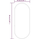 Image 1 of vidaXL Стенно огледало злато 80x35 см овално (348199)