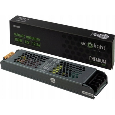 ECOLIGHT Zdroj LED slim IP20 - 12V - 12A - 150W - Premium Line EC20989