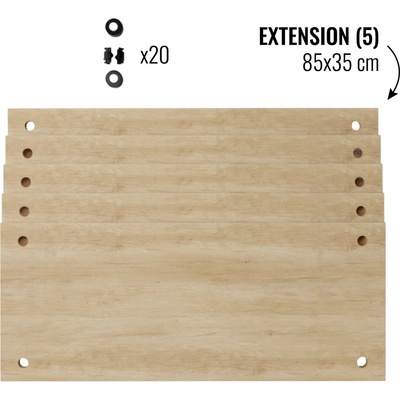 AR Shelving Rozšírenie pre nástenný regál Deco (85x35 cm) (100396473)