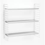 Metaltex Рафт на 3 нива с бели рафтове, ширина 70 cm Libro - Metaltex (377603 000)