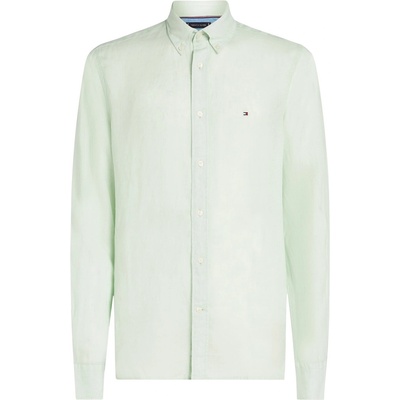 Tommy Hilfiger Риза Tommy Hilfiger Men's Pigment Dyed Long-Sleeve Plain Shirt - Opal Green