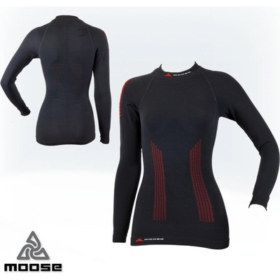 SPEED tee LSL WOMEN seamless polokompresní termoprádlo Moose červená